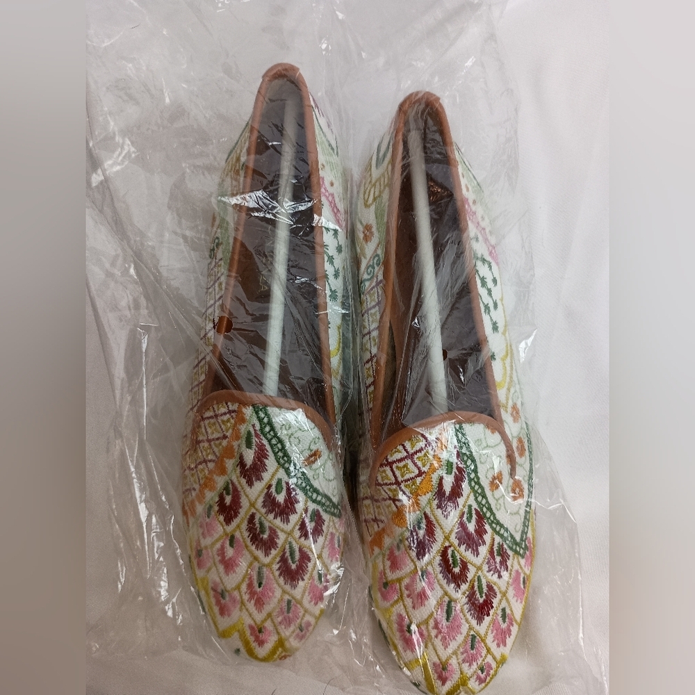 NEW RAMON TENZA Boho Artsy 7 Embroidered‎ Slip-On Loafers - Multicolor (#867) - Picture 2 of 6